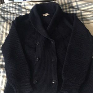 J. Crew Wallace and Barnes shawl collar sweater.